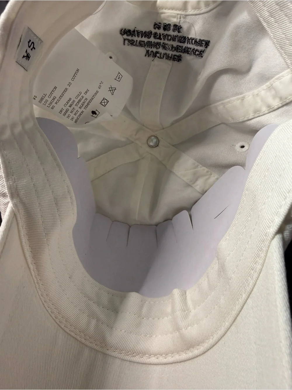 Kanye West VULTURES Korea Exclusive baseball Hat (White)